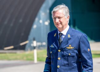 Koning Filip op bezoek in Kleine-Brogel