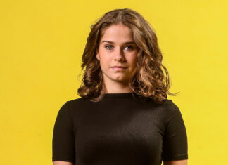 Laura Tesoro ‘bloot’ op tv