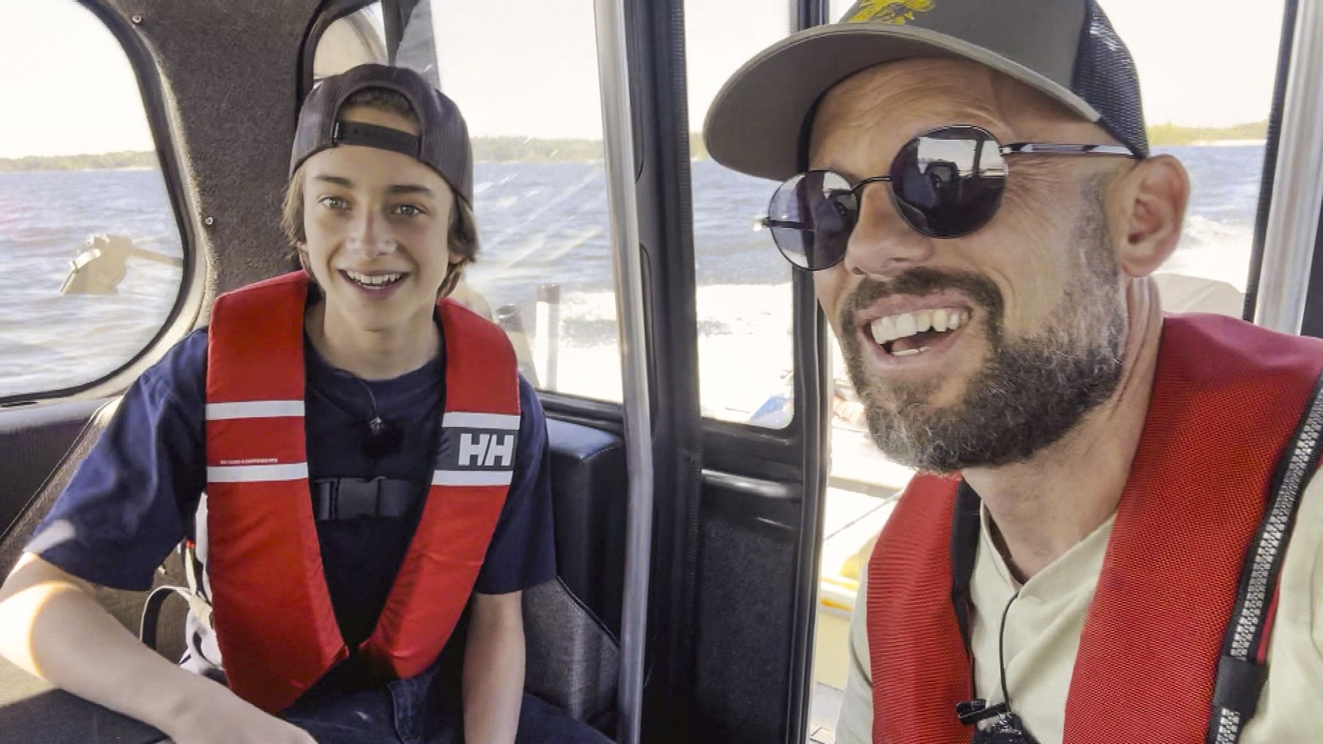 Staf Coppens en zijn zoon Beau