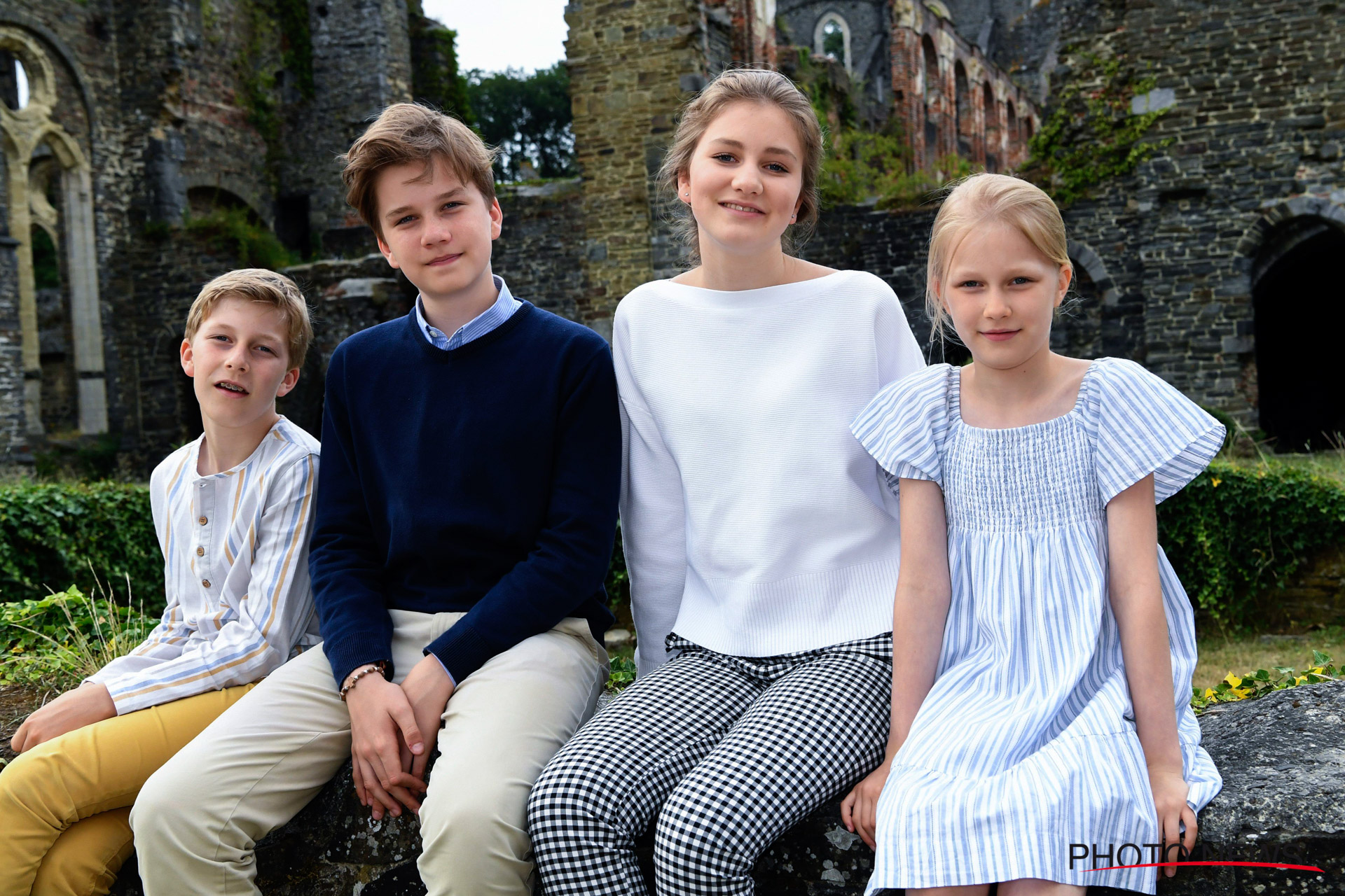Prinses Elisabeth, prinses Eléonore, prins Gabriël, prins Emmanuel